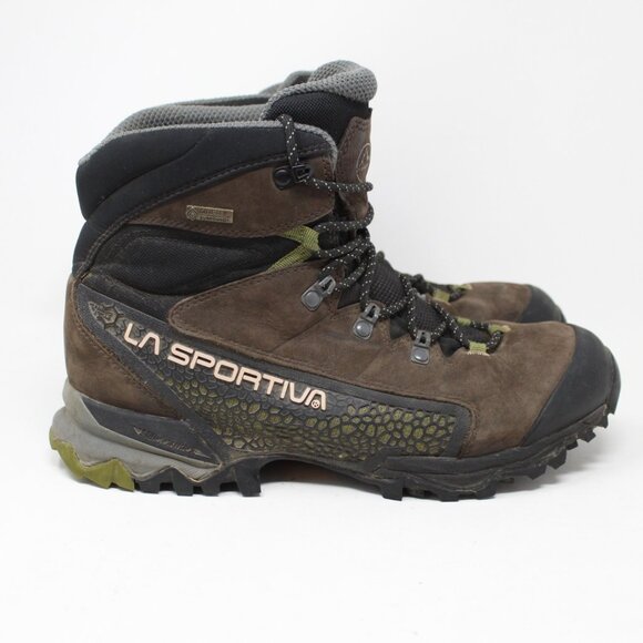 La Sportiva Boots Mens 8 1/2 Brown Nucleo High GTX Gore-Tex Hiking Outdoor Shoes